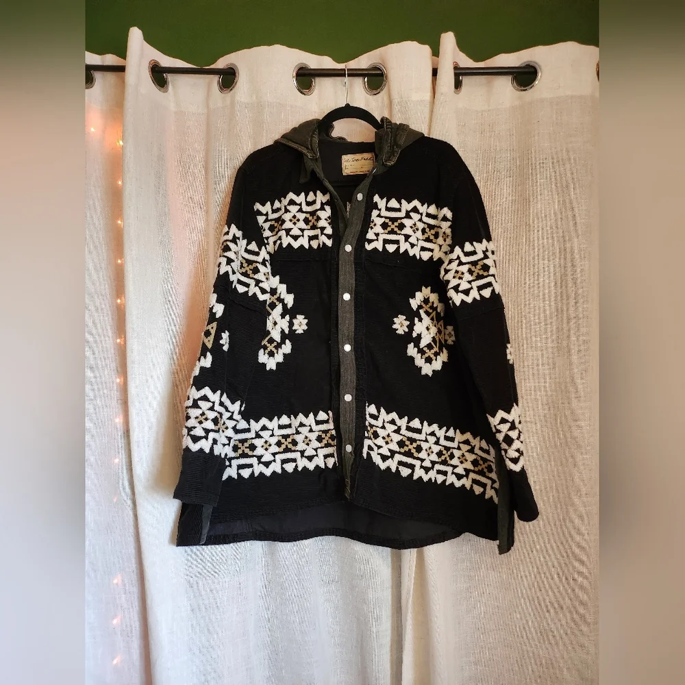 We The Free Cozy Up Patterned Button Up - Picture 12 of 12